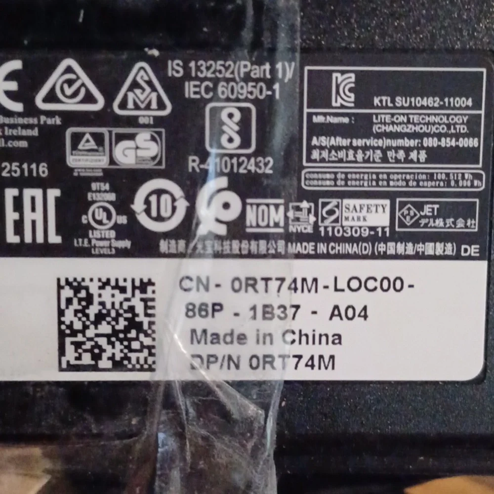 Dell 90W Laptop Charger